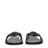 Versace Black Leather Slippers Sandals