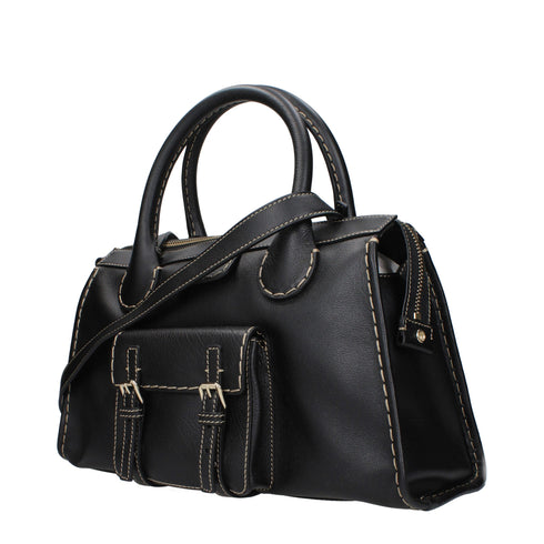 Chloé Black Leather Handbags