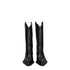 Off-White Black Leather High Heel Boots