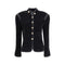 Giorgio Armani Silk Blazer with decorative metal shank buttons