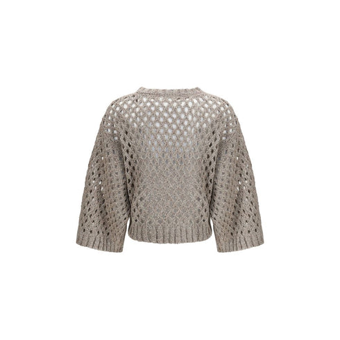 Brunello Cucinelli Dazzling Net Sweater