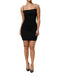 Dolce & Gabbana Black Faux Pearl Cotton Sheath Mini Dress