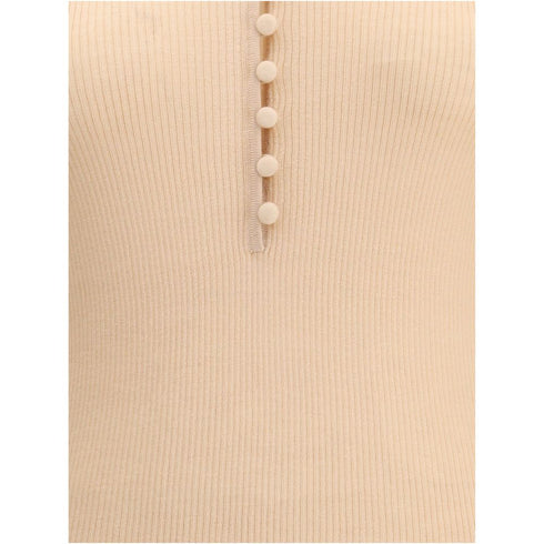 Chloé Merino Wool Henley Sweater