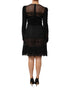 Dolce & Gabbana Black Floral Lace Trim Sheath A-line Dress