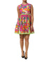 Dolce & Gabbana Pink Fruit Print A-line Mini Sleeveless Dress