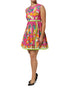 Dolce & Gabbana Pink Fruit Print A-line Mini Sleeveless Dress