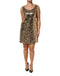 Dolce & Gabbana Gold Sequined Nylon A-line Sheath Mini Dress