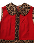 Dolce & Gabbana Red Leopard Viscose Sheath A-line Dress