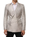 Dolce & Gabbana Beige MARTINI Double-Breasted Suit Blazer