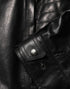 Dolce & Gabbana Black Leather Full Zip Biker Blouson Jacket