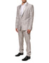 Dolce & Gabbana Light Gray Wool 2 Piece MARTINI Formal Suit
