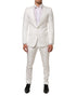 Dolce & Gabbana White Brocade 2 Piece MARTINI Formal Suit