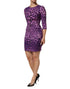Dolce & Gabbana Violet Leopard Sheath Bodycon Mini Dress