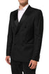 Dolce & Gabbana Black MARTINI Double-Breasted Suit Blazer