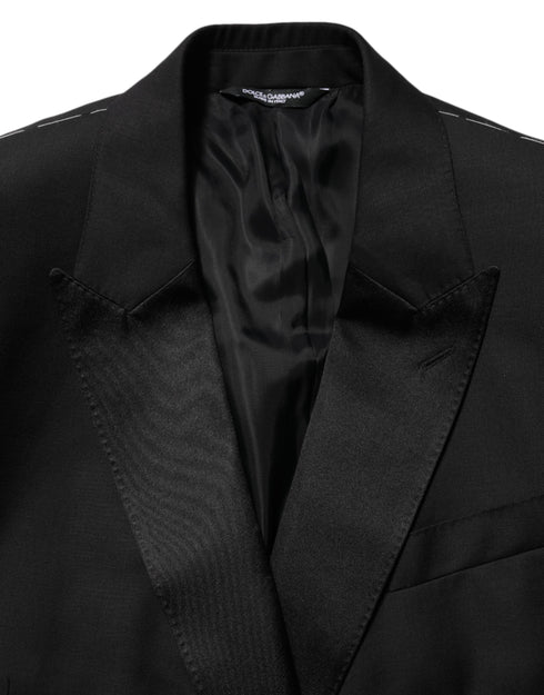 Dolce & Gabbana Black MARTINI Double-Breasted Suit Blazer