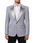 Dolce & Gabbana Gray Wool SICILIA 2 Buttons Men Suit Blazer
