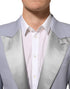 Dolce & Gabbana Gray Wool SICILIA 2 Buttons Men Suit Blazer