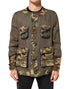 Dolce & Gabbana Brown Camouflage Linen Button Down Jacket