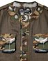 Dolce & Gabbana Brown Camouflage Linen Button Down Jacket