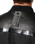 Dolce & Gabbana Black Leather Nylon FullZip Blouson Jacket