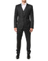Dolce & Gabbana Black MARTINI 2 Buttons Suit 3 Piece Suit