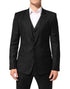 Dolce & Gabbana Black MARTINI 2 Buttons Suit 3 Piece Suit