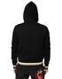 Dolce & Gabbana Black Leopard Logo Hooded Sweatshirt Sweater