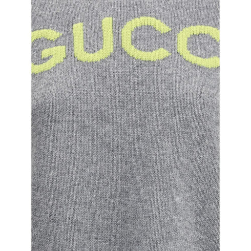 Gucci Wool Sweater with embroidered monogram