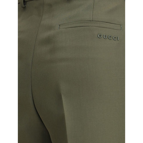 Gucci Boyfriend Trousers with embroidered logo