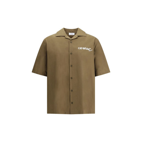 Off-White Bowling Shirt in Poplin