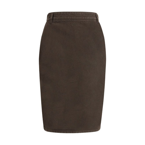 Saint Laurent Denim Pencil Skirt
