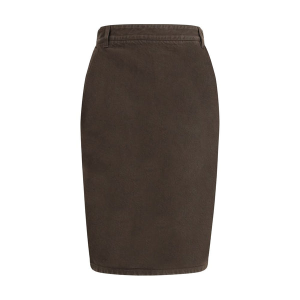 Saint Laurent Denim Pencil Skirt