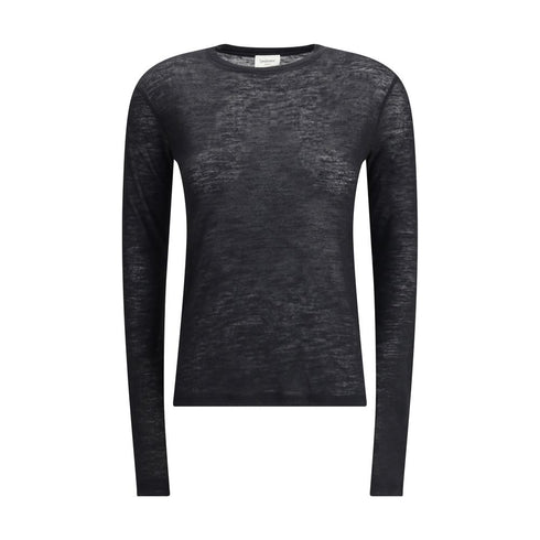 Saint Laurent Short-sleeved T-shirt in Cashmere and Silk