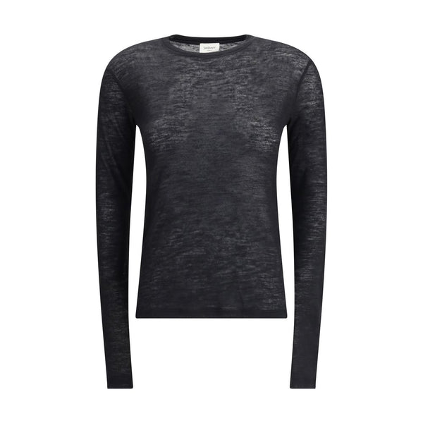 Saint Laurent Short-sleeved T-shirt in Cashmere and Silk