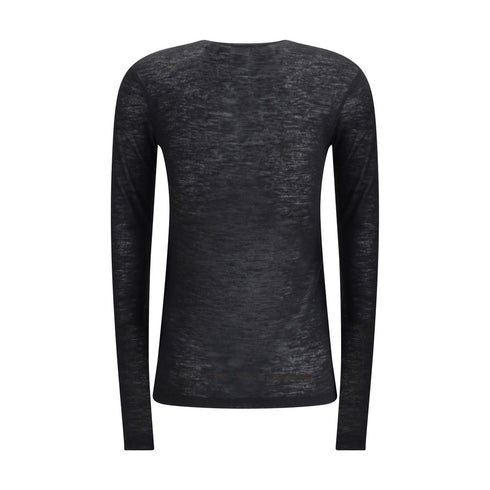Saint Laurent Short-sleeved T-shirt in Cashmere and Silk