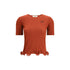 Fendi Short-sleeved Virgin Wool Top