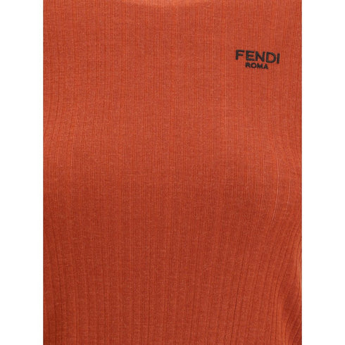 Fendi Short-sleeved Virgin Wool Top