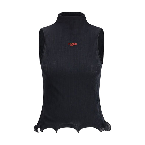 Fendi Sleeveless Virgin Wool Top