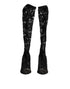 Dolce & Gabbana Black Pumps Taormina Lace Socks Boots Shoes