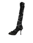 Dolce & Gabbana Black Pumps Taormina Lace Socks Boots Shoes