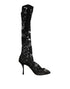Dolce & Gabbana Black Pumps Taormina Lace Socks Boots Shoes