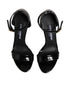 Dolce & Gabbana Black Leather Platform Keira Sandals Shoes