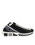 Dolce & Gabbana Black Silver Slip On Sorrento Sneakers Shoes