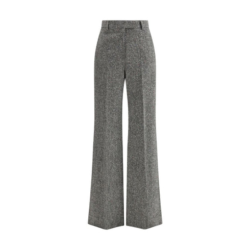 Valentino Bottonato Natté Wool Trousers