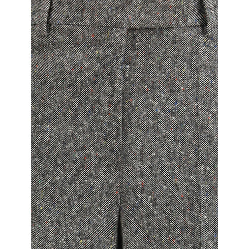 Valentino Bottonato Natté Wool Trousers