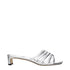 Jimmy Choo Gray Leather Flat Sandals