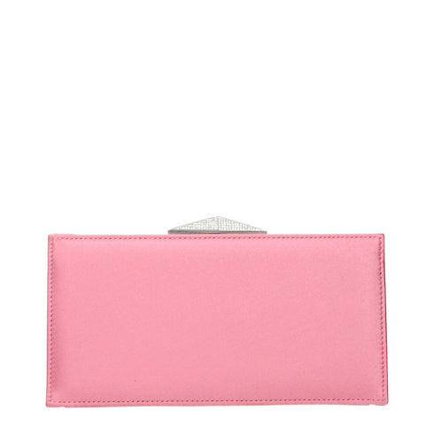 Jimmy Choo Pink Satin Clutch Bags