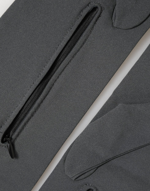 Dolce & Gabbana Dark Gray Viscose Elbow Length Mitten Men Gloves