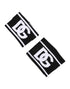 Dolce & Gabbana Black White DG Logo Cotton 1 Pair One Wristband