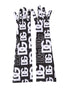 Dolce & Gabbana Black White DG Logo Elbow Length Mitten Gloves
